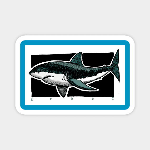 Bruce Magnet by Bruce Gerlach Illustration