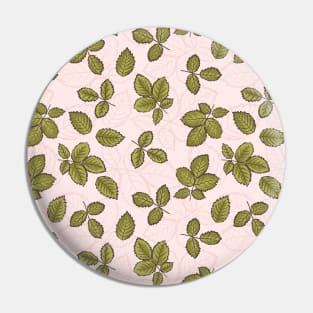 Leaves on pink Background Pin