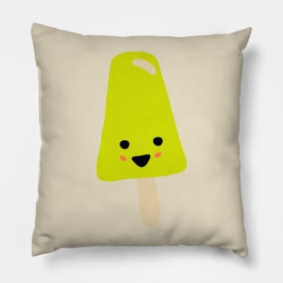 Lime Green Cute Kawaii Popsicle Frozen Treat Pillow