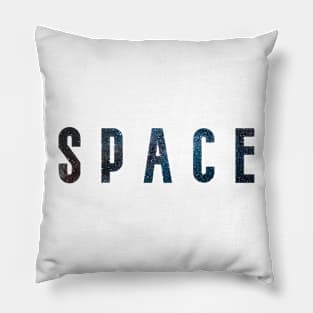 SPACE galaxy lettering Pillow