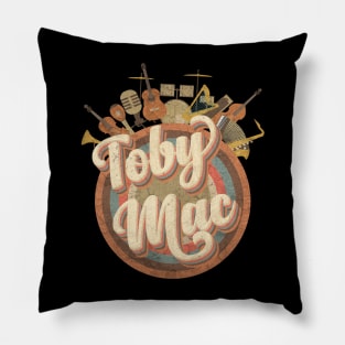 Music Tour Vintage Retro Style Tobymac Pillow