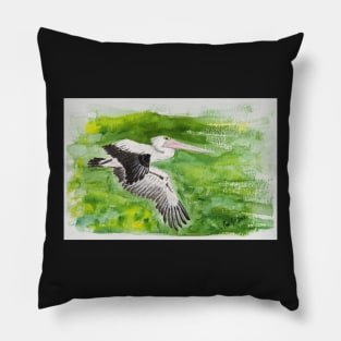 Gliding Pelican Pillow