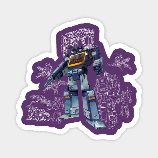 Masterpiece Soundwave Magnet by Draconis130