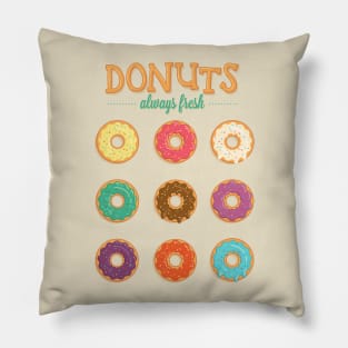 Fresh donuts Pillow