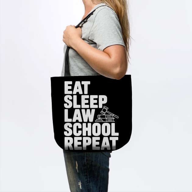 Eat Sleep Law School Repeat by Frank Ring