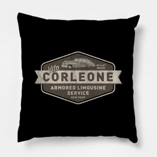 Vito Corleone Limousine Service by © Buck Tee Originals Pillow