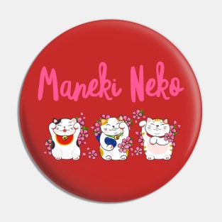 Maneki Neko Waving Cats Pin