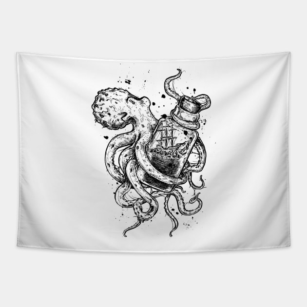 Octopus Tapestry by rudoi