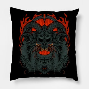 Demon Skull Devil Inside Me Pillow