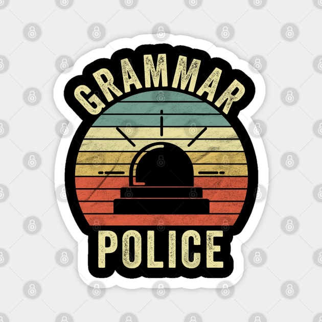 grammar police Magnet by BaderAbuAlsoud