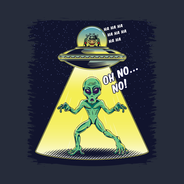 Cow vs. Alien by lando218