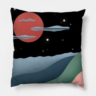 Nature Poster Illustration Pillow