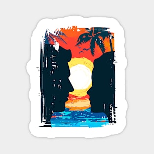 Couple Sunset Magnet