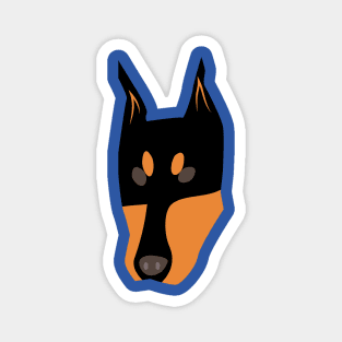 Doberman dog face Magnet