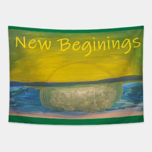 NEW BEGININGS - A FRESH START - SUNSET Tapestry