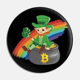 Lucky Bitcoin Patrick Day Pin