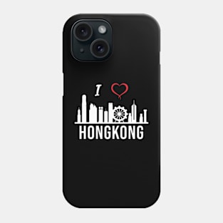 I love Hong Kong Skyline Hong Kong South East Asia Phone Case