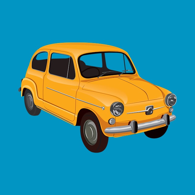 Vintage Fiat 600 by vladocar