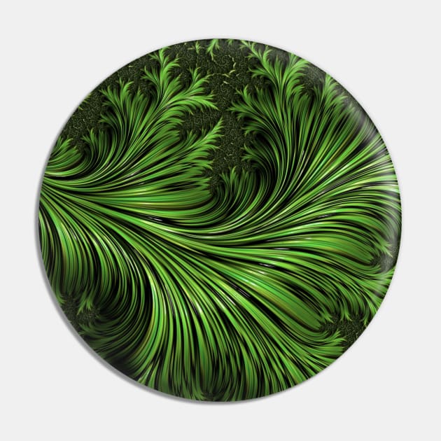 Fractal Art: Variegated Leaf Pin by Gsallicat