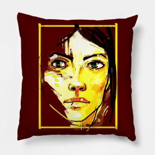 portrait design Pillow