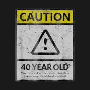 CAUTION 42 Year Old 42nd Humorous Birthday 1978 Gift T-Shirt