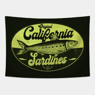 Green California Sardines Tapestry