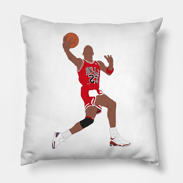 Michael Jordan Dunk Pillow by rattraptees