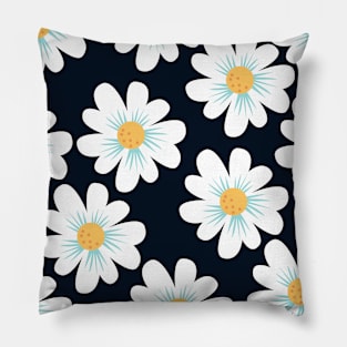 Floral pattern - White Flowers Pillow