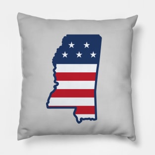 Stars and Stripes Mississippi Pillow