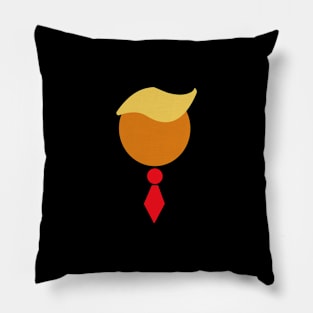 Trump Hair and Tie design Pillow