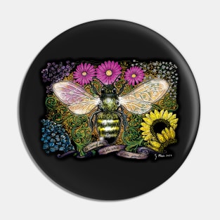 The hum of bees is the voice of the garden Pin