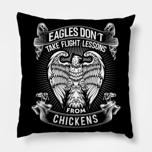 Eagles vs. Chickens Pillow