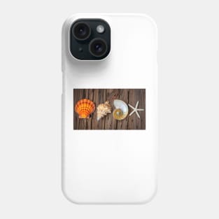 Four Lovely Shells And White Starfish Phone Case