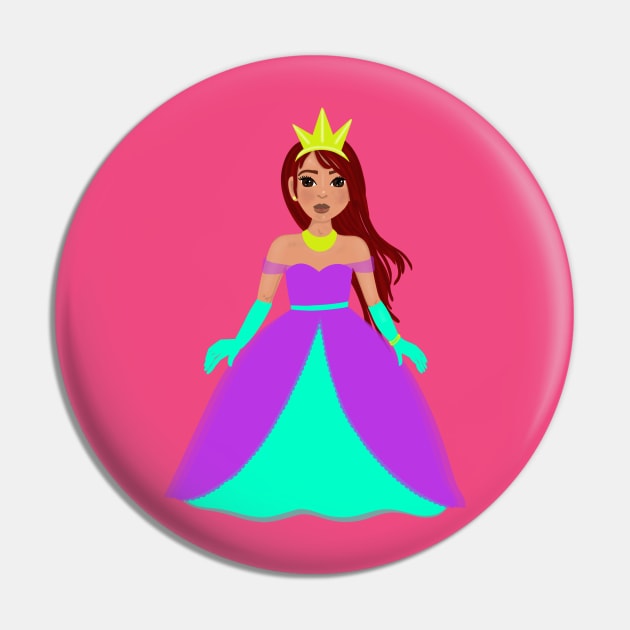 Little Princess Pin by Ebony T-shirts