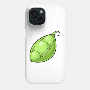 Kawaii peas vegetable Phone Case