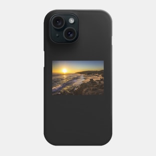 Sunset over the sand dunes at Gunnamatta Surf Beach, Mornington Peninsula, Victoria, Australia Phone Case