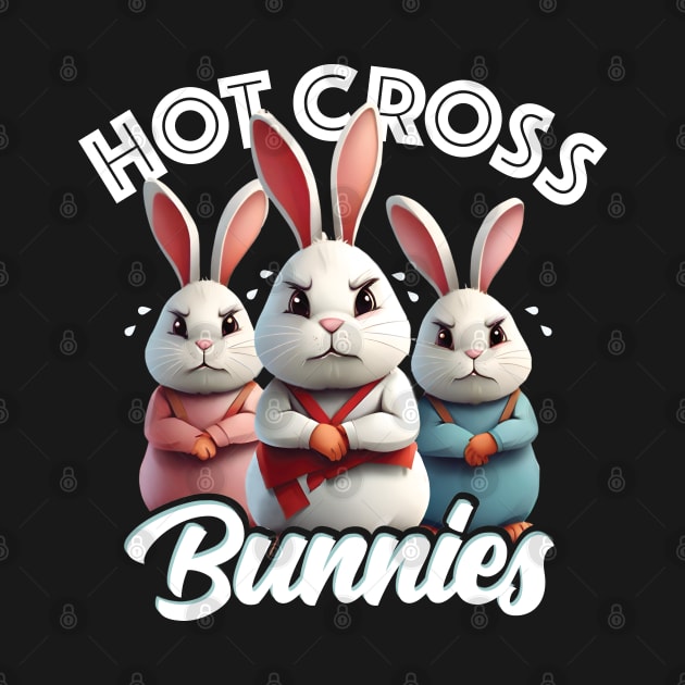 Hot Cross Bunnies Funny Easter Tee by Coralgb