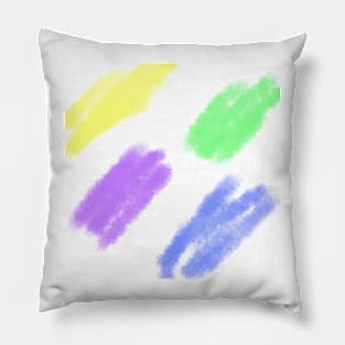 Colorful watercolor abstract texture art Pillow