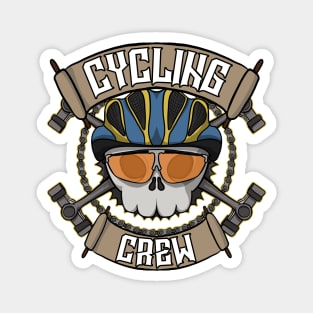 Cycling crew Jolly Roger pirate flag Magnet