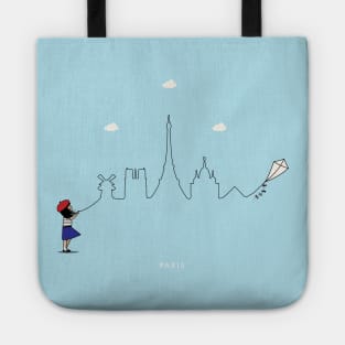 Paris Skyline Tote