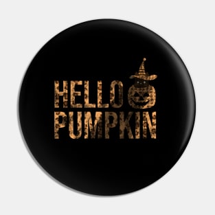 Vintage Hello Pumpkin Pin