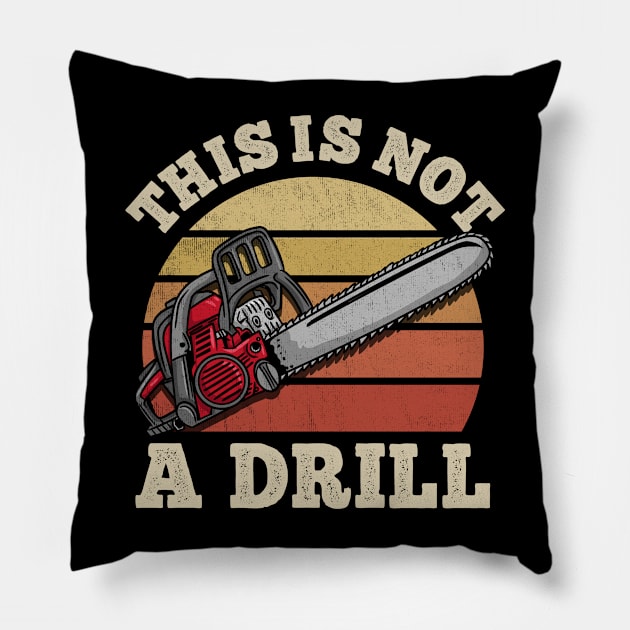 This Is Not A Drill Tool Pillow by biNutz