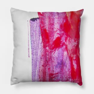 red abstract painting Pillow