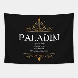 Paladin Paladins Warrior Dungeons Crawler and Dragons Slayer Tapestry