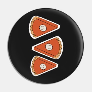 Pumpkin Pie Slices Pin