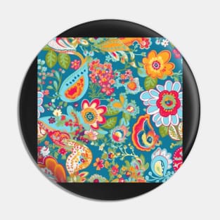 Bright and Colorful Floral, Happy Cheerful Floral, Pin