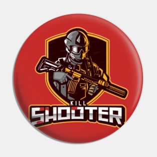 Battle ground shooter Pin