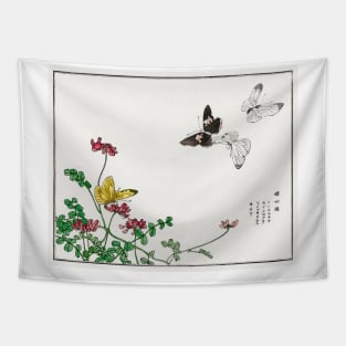 Butterflies and flower Tapestry