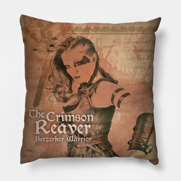 Ravingspire's Crimson Reaver! Pillow by VC_ART