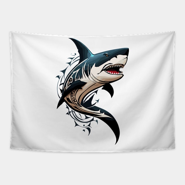 shark design VII Tapestry by design19970